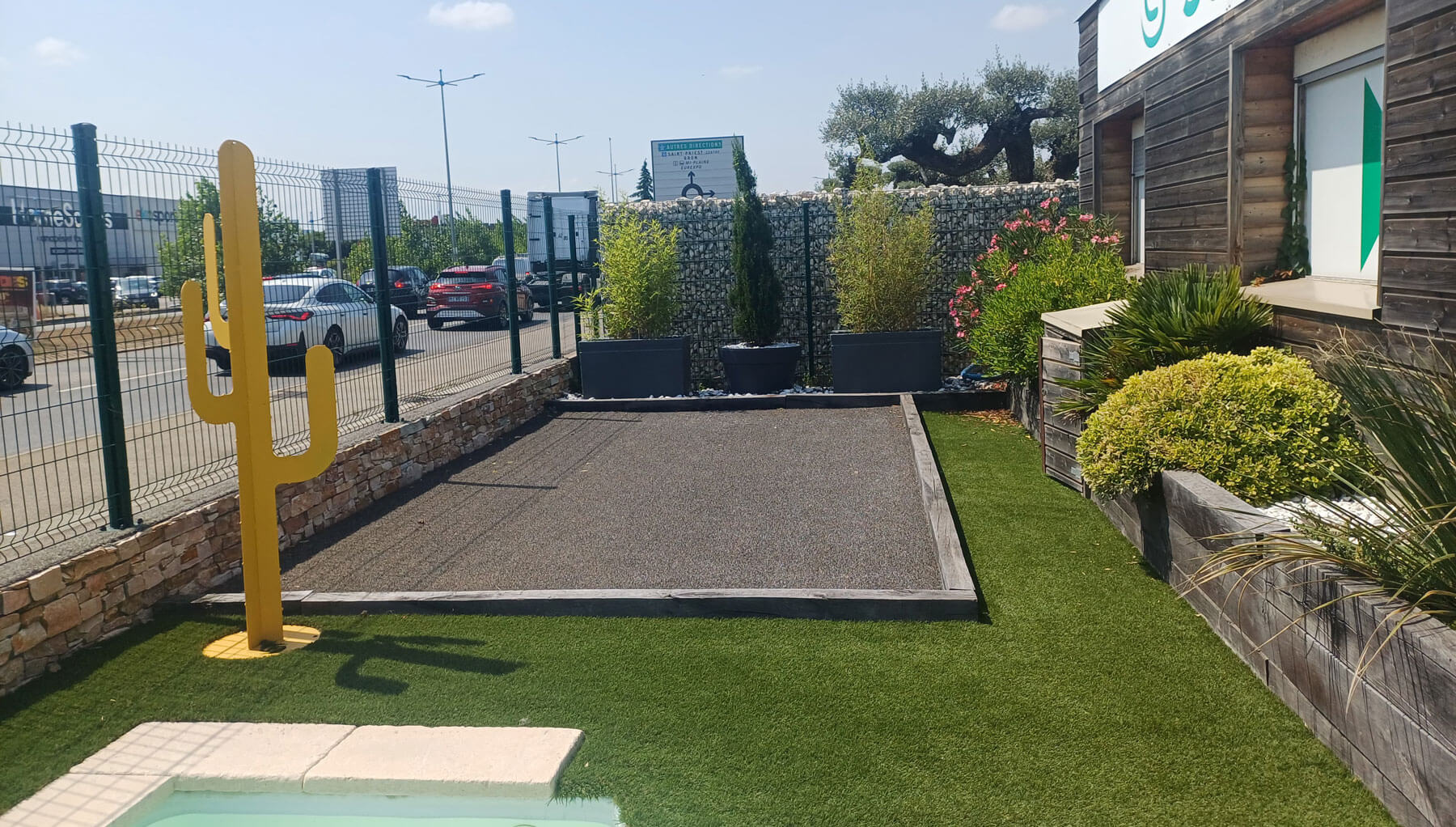 petanque gazon synthétique saccinto