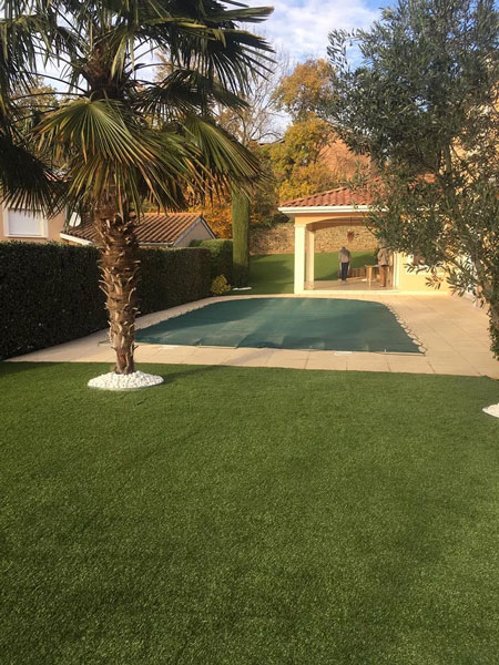 jardin paysager gazon synthétique saccinto