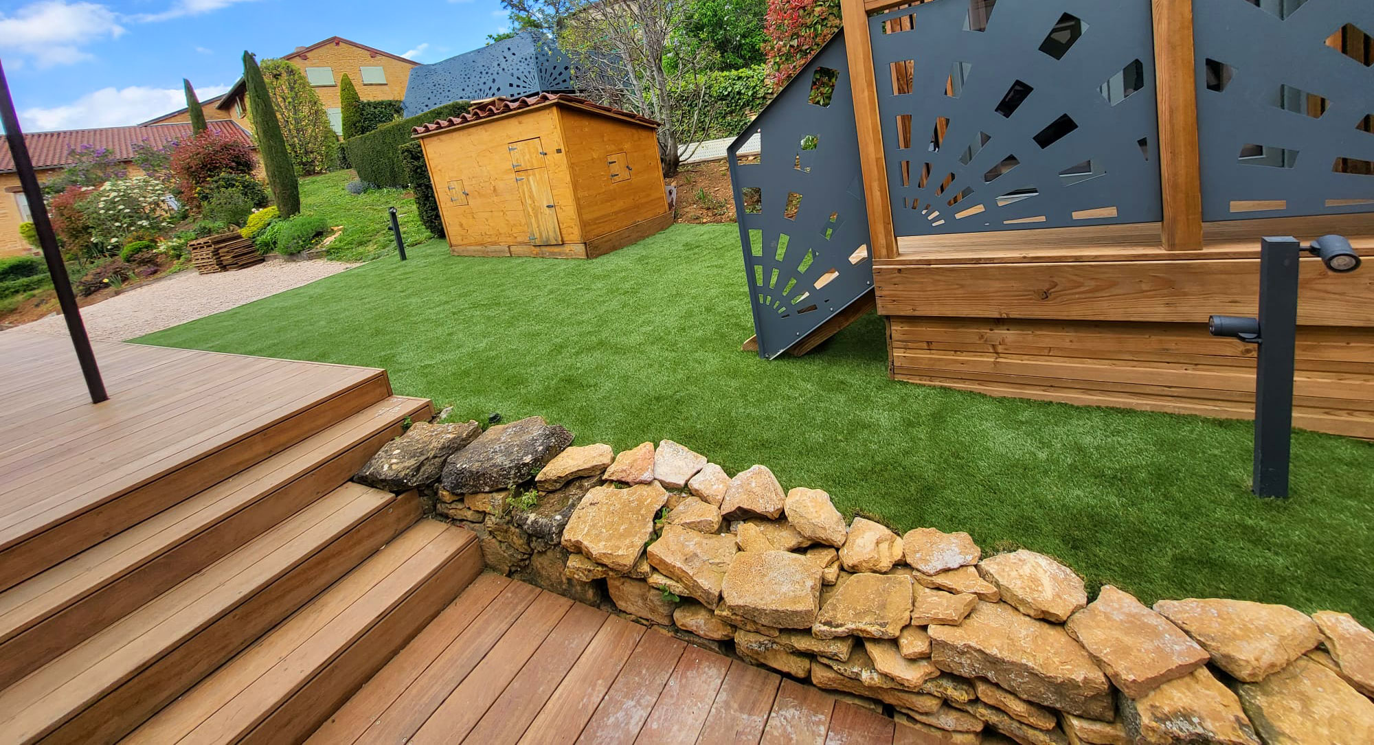 naturel 30 aménagement jardin gazon synthétique saccinto