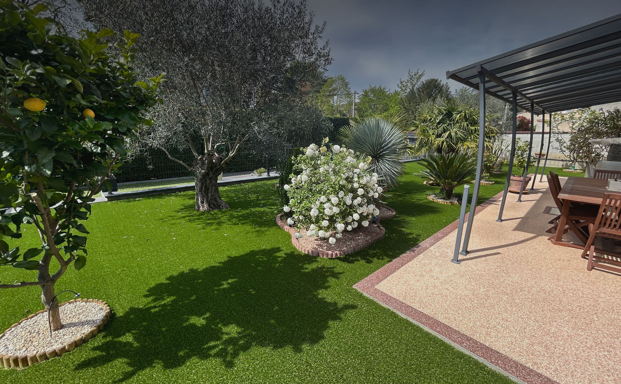 jardin paysager gazon synthétique saccinto Suprême 35