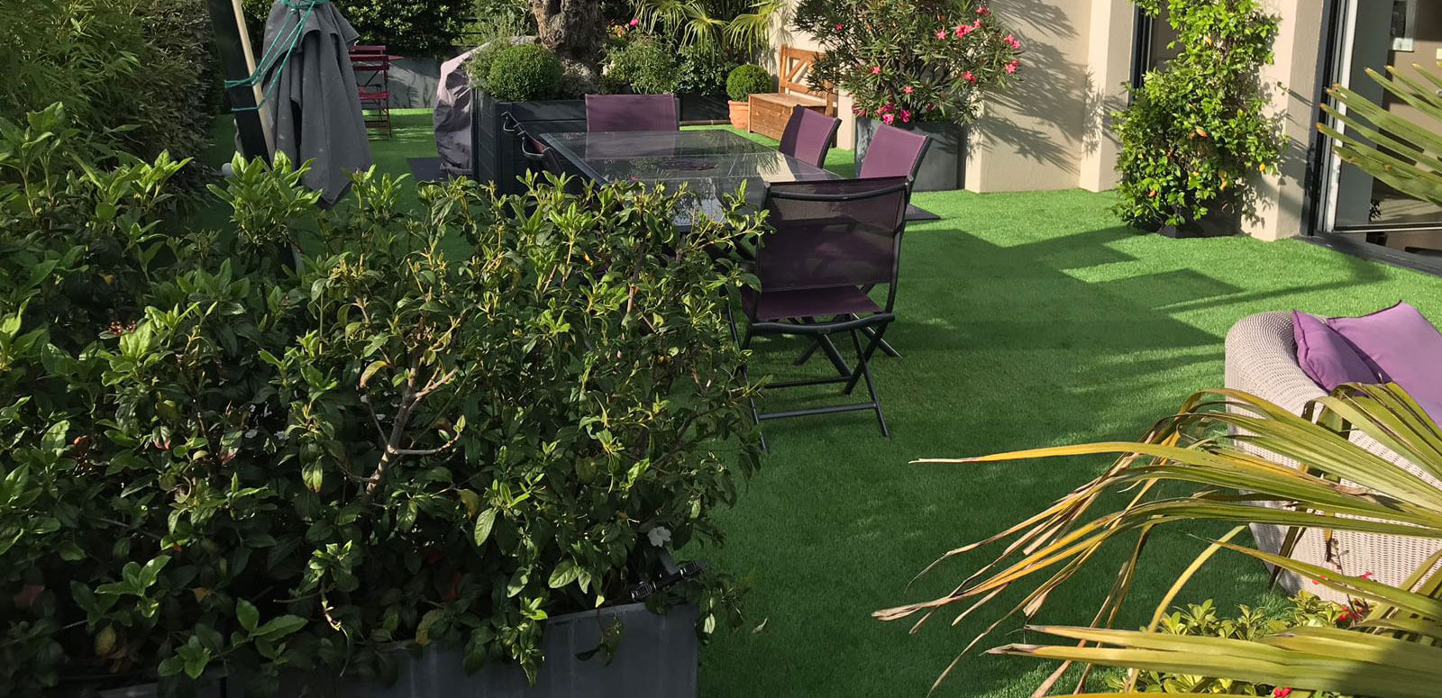 toit terrasse et balcons gazon synthétique saccinto